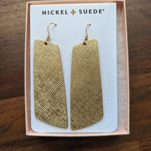 Nickel & Suede Gold Gems
